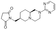 structure of CAS# 148408-65-5, 1-[[(7S,9aS)-2-Pyrimidin-2-Yl-1,3,4,6,7,8,9,9a-Octahydropyrido[1,6-a]Pyrazin-7-Yl]Methyl]Pyrrolidine-2,5-Dione Hydrochloride;1-[[(7S,9As)-2-(2-Pyrimidinyl)-1,3,4,6,7,8,9,9A-Octahydropyrido[1,6-A]Pyrazin-7-Yl]Methyl]Pyrrolidine-2,5-Dione Hydrochloride;1-[[(7S,9As)-2-(2-Pyrimidyl)-1,3,4,6,7,8,9,9A-Octahydropyrido[1,6-A]Pyrazin-7-Yl]Methyl]Pyrrolidine-2,5-Quinone Hydrochloride;D02569