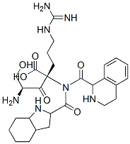 CAS#: 148416-85-7， (2S)-2-[[(2S,3aS,7aS)-1-[2-[(2S)-2-Amino-3-Hydroxypropanoyl]3,4-Dihydro-1H-Isoquinoline-3-Carbonyl]2,3,3a,4,5,6,7,7a-Octahydroindole-2-Carbonyl]Amino]-5-(Diaminomethylideneamino)Pentanoic Acid