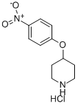 structure of CAS# 148505-45-7, 4-(4-Nitrophenoxy)-Piperidine Hydrochloride (1:1);4-(4-NITRO-PHENOXY)-PIPERIDINE HYDROCHLORIDE;4-(4'-NITROPHENOXY)PIPERIDINE HYDROCHLORIDE