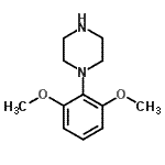 结构式 CAS# 148583-59-9, 1-(2,6-二甲氧基苯基)哌嗪