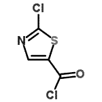 structure of CAS# 148637-74-5, 2-Chloro-1,3-Thiazole-5-Carbonyl Chloride;2-Chloro-1,3-thiazole-5-carbonyl chloride;2-chlorothiazole-5-carbonyl chloride