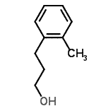 structure of CAS# 14902-36-4, 3-(O-Tolyl)Propan-1-Ol;3-(2-methylphenyl)propan-1-ol;3-(o-tolyl)propan-1-ol;3-o-Tolyl-propan-1-ol