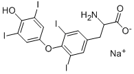 结构式 CAS# 1491-91-4, DL-左甲状腺素钠盐