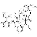 CAS#: 149183-88-0， (3S,7S,10S,13Z)-10-[(2S)-2-Butanyl]-16-Methoxy-6-(N-Methyl-L-Isoleucyl-L-Phenylalanyl)-8,11-Dioxo-2-Oxa-6,9,12-Triazatricyclo[13.3.1.0<Sup>3,7</Sup>]Nonadeca-1(19),13,15,17-Tetraene