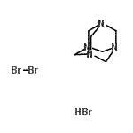 structure of CAS# 149261-40-5, 1,3,5,7-Tetraazatricyclo[3.3.1.1<Sup>3,7</Sup>]Decane - Bromine Hydrobromide (1:1:1);Hexamethylenetetramine hydrobromide perbromide;Hexamethylenetetramine tribromide;Hexamethylenetetramine, compound with hydrogen tribromide