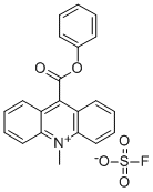 结构式 CAS# 149300-54-9, 10-甲基-9-(苯氧羰基)吖啶鎓氟磺酸盐