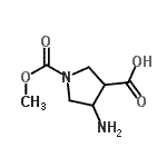 CAS#: 149429-40-3， 4-Amino-1-(Methoxycarbonyl)-3-Pyrrolidinecarboxylic Acid