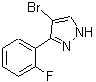 CAS#: 149739-37-7， 4-Bromo-3-(2-Fluorophenyl)-1H-Pyrazole