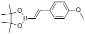 structure of CAS# 149777-83-3, 2-(4-Methoxyphenyl)-Vinylboronic Acid Pinacol Ester;2-[2-(4-METHOXY-PHENYL)-VINYL]-4,4,5,5-TETRAMETHYL-[1,3,2] DIOXABOROLANE;4-Methoxy-Trans-Beta-Styrylboronic Acid Pinacol Ester, 98%;4-Methoxy-Trans-^B-Styrylboronic Acid Pinacol Ester, 98%