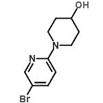 结构式 CAS# 149806-52-0, 1-(5-溴-2-吡啶基)-4-哌啶醇