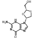 CAS#: 149819-75-0， 2-Amino-9-[(2S,5R)-2-(Hydroxymethyl)-1,3-Oxathiolan-5-Yl]-9H-Purin-6-Ol