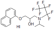 CAS#: 149825-35-4， 1-(1,1,2,2,3,3,3-Heptafluoropropyl-Propan-2-Ylamino)-3-Naphthalen-1-Yloxypropan-2-Ol Hydroiodide