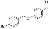 structure of CAS# 149833-95-4, 4-[(4-Bromophenyl)Methoxy]Benzaldehyde;4-(4-Bromobenzyl)Oxybenzaldehyde;Zinc00167684;4-(4-Bromobenzyloxy)Benzaldehyde