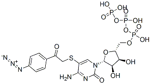 CAS 登录号：149891-83-8， [(2R,3S,4R,5R)-5-[4-氨基-5-[2-(4-叠氮基苯基)-2-氧代乙基]硫基-2-氧代嘧啶-1-基]-3,4-二羟基四氢呋喃-2-基]甲基(羟基-膦酰氧基磷酰)磷酸氢酯