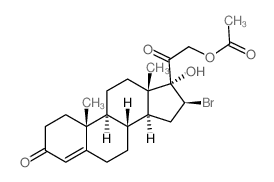 CAS#: 14994-25-3， [2-[(8R,9S,10R,13S,14S,16S,17R)-16-bromo-17-hydroxy-10,13-Dimethyl-3-oxo-2,6,7,8,9,11,12,14,15,16-decahydro-1H-cyclopenta[a]phenanthren-17-yl]-2-oxo-ethyl] ethanoate