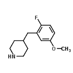 CAS#: 150019-63-9， 4-(2-Fluoro-5-Methoxybenzyl)Piperidine