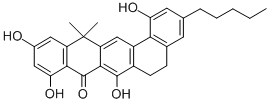 CAS#: 150151-89-6， 6,13-Dihydro-13,13-Dimethyl-3-Pentyl-1,7,9,11-Tetrahydroxybenzo(a)Naphthacen-8(5H)-One