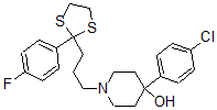 CAS#: 150176-80-0， 4-(4-Chlorophenyl)-1-[3-[2-(4-Fluorophenyl)-1,3-Dithiolan-2-Yl]Propyl]Piperidin-4-Ol