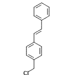 结构式 CAS# 150253-59-1, 1-(氯甲基)-4-[(E)-2-苯基乙烯基]苯