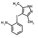 CAS#: 150536-99-5， 2-[(3,5-Dimethyl-1H-Pyrazol-4-Yl)Sulfanyl]Aniline