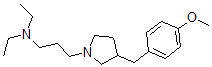 CAS#: 150627-13-7， N,N-Diethyl-3-[3-[(4-Methoxyphenyl)Methyl]Pyrrolidin-1-Yl]Propan-1-Amine