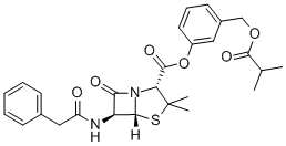 CAS#: 151287-22-8， [3-(2-Methylpropanoyloxymethyl)Phenyl] (2S,5R,6R)-3,3-Dimethyl-7-Oxo-6-[(2-Phenylacetyl)Amino]-4-Thia-1-Azabicyclo[3.2.0]Heptane-2-Carboxylate
