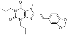CAS#: 151539-62-7， 8-[(E)-2-(1,3-Benzodioxol-5-Yl)Ethenyl]-7-Methyl-1,3-Dipropylpurine-2,6-Dione