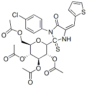 CAS#: 151731-18-9， [(2R,3R,4S,5R,6S)-3,5-Diacetyloxy-2-(Acetyloxymethyl)-6-[(4E)-1-(4-Chlorophenyl)-5-Oxo-4-(Thiophen-2-Ylmethylidene)Imidazol-2-Yl]Sulfanyloxan-4-Yl] Acetate