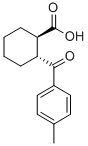 structure of CAS# 151830-92-1, (1R,2R)-2-(4-Methylbenzoyl)Cyclohexane-1-Carboxylate;(1R,2R)-2-[(4-Methylphenyl)-Oxomethyl]-1-Cyclohexanecarboxylate;(1R,2R)-2-(4-Methylphenyl)Carbonylcyclohexane-1-Carboxylate;Zinc01081366