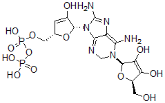 CAS#: 151898-25-8， [(2S,5R)-5-[6,8-Diamino-1-[(2R,5R)-3,4-Dihydroxy-5-(Hydroxymethyl)-2,5-Dihydrofuran-2-Yl]-2H-Purin-9-Yl]-4-Hydroxy-2,5-Dihydrofuran-2-Yl]Methyl Phosphono Hydrogen Phosphate