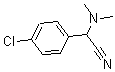 structure of CAS# 15190-08-6, (4-Chlorophenyl)(Dimethylamino)-Acetonitrile;2-(4-Chlorophenyl)-2-Dimethylamino-Acetonitrile;2-(4-Chlorophenyl)-2-Dimethylamino-Ethanenitrile;Brn 2722922