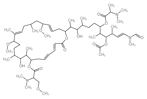 CAS#: 151923-84-1， [(3Z,5Z,8R,9S,10R,11R,14S,15Z,18R,20R,21Z,24S)-24-[(E,2S,3S,4S,7R,8S,9R,10R)-9-Acetyloxy-7-[(2S)-2-Dimethylaminopropanoyl]Oxy-12-(Formyl-Methylamino)-3-Hydroxy-4,8,10-Trimethyldodec-11-En-2-Yl]-10-Hydroxy-14,20-Dimethoxy-9,11,15,18-Tetramethyl-2-Oxo-1-Oxacyclotetracosa-3,5,15,21-Tetraen-8-Yl] (2S)-2-Dimethylamino-3-Methoxypropanoate