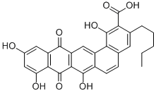 CAS#: 152175-74-1， 8,13-Dihydro-1,7,9,11-Tetrahydroxy-8,13-Dioxo-3-Pentylbenzo(a)Naphthacene-2-Carboxylic Acid