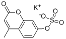 structure of CAS# 15220-11-8, 4-Methyl-7-(Sulfooxy)-2H-1-Benzopyran-2-One Potassium Salt (1:1);Potassium (4-Methyl-2-Oxo-Chromen-7-Yl) Sulfate;Potassium (4-Methyl-2-Oxo-7-Chromenyl) Sulfate;Potassium (2-Keto-4-Methyl-Chromen-7-Yl) Sulfate