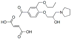 CAS#: 152271-08-4， 1-[4-(2-Hydroxy-3-Pyrrolidin-1-Ylpropoxy)-3-(Propoxymethyl)Phenyl]Ethanone maleate (2:1)