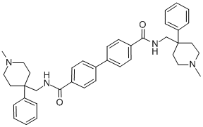 CAS#: 15234-97-6， N,N'-Bis(1-Methyl-4-Phenyl-4-Piperidylmethyl)-4,4'-Biphenyldicarboxamide