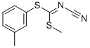 structure of CAS# 152381-93-6, Cyano-Carbonimidodithioicacid Methyl 3-Methylphenyl Ester;Methyl(3-Methylphenyl)Cyanocarbonimidodithioate