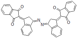 CAS#: 15255-40-0， 2-[(3Z)-3-[(Z)-[3-(1,3-Diketoindan-2-ylidene)indan-1-ylidene]hydrazono]indan-1-ylidene]indane-1,3-quinone