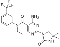 CAS#: 152939-42-9， 4-Amino-2-(4,4-Dimethyl-2-Oxoimidazolidin-1-Yl)-N-Ethyl-N-[3-(Trifluoromethyl)Phenyl]Pyrimidine-5-Carboxamide
