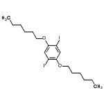 CAS#: 153033-31-9， 1,4-Bis(Hexyloxy)-2,5-Diiodobenzene