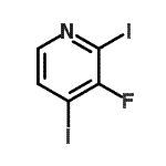 CAS#: 153035-06-4， 3-Fluoro-2,4-Diiodopyridine