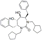 CAS#: 153183-25-6， (4R,5S,6S,7R)-1,3-Bis(Cyclopentylmethyl)-5,6-Dihydroxy-4,7-Bis(Phenylmethyl)-1,3-Diazepan-2-One