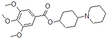 CAS#: 1532-12-3， 4-Piperidinocyclohexyl 3,4,5-Trimethoxybenzoate