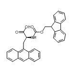 structure of CAS# 153265-90-8, 3-(9-Anthryl)-N-[(9H-Fluoren-9-Ylmethoxy)Carbonyl]-L-Alanine;1D-1-O-Butyryl-4,6-O-dibenzoyl-myo-inositol;Fmoc-3-(9-anthryl)-Ala-OH;Fmoc-3-(9-anthryl)-L-alanine