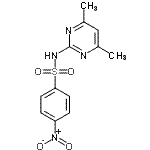 结构式 CAS# 153312-38-0, N-(4,6-二甲基-2-嘧啶基)-4-硝基苯磺酰胺