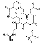 structure of CAS# 153381-95-4, [(5S,11S,14S)-11-(3-Carbamimidamidopropyl)-14-methyl-4,7,10,13,16-pentaoxo-3,6,9,12,15-pentaazabicyclo[15.3.1]henicosa-1(21),17,19-trien-5-yl]acetic acid trifluoroacetate (1:1);[(5S,11S,<wbr>14S)-11-(<wbr>3-Carbami<wbr>midamidop<wbr>ropyl)-14<wbr>-methyl-4<wbr>,7,10,13,<wbr>16-pentao<wbr>xo-3,6,9,<wbr>12,15-pen<wbr>taazabicy<wbr>clo[15.3.<wbr>1]henicos<wbr>a-1(21),1<wbr>7,19-trie<wbr>n-5-yl]ac<wbr>etic acid<wbr> trifluor<wbr>oacetate <wbr>(1:1);[(5S,11S,<wbr>14S)-11-(<wbr>3-Carbami<wbr>midamidop<wbr>ropyl)-14<wbr>-methyl-4<wbr>,7,10,13,<wbr>16-pentao<wbr>xo-3,6,9,<wbr>12,15-pen<wbr>taazabicy<wbr>clo[15.3.<wbr>1]henicos<wbr>a-1(21),1<wbr>7,19-trie<wbr>n-5-yl]es<wbr>sigsäure <wbr>-trifluor<wbr>essigsäur<wbr>e (1:1);3,6,9,12,<wbr>15-Pentaa<wbr>zabicyclo<wbr>[15.3.1]h<wbr>eneicosa-<wbr>1(21),17,<wbr>19-triene<wbr>-5-acetic<wbr> acid, 11<wbr>-[3-[(ami<wbr>noiminome<wbr>thyl)amin<wbr>o]propyl]<wbr>-14-methy<wbr>l-4,7,10,<wbr>13,16-pen<wbr>taoxo-, (<wbr>5S,11S,14<wbr>S)-, comp<wbr>d. with 2<wbr>,2,2-trif<wbr>luoroacet<wbr>ic  acid <wbr>(1:1)