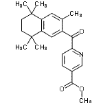 CAS#: 153559-92-3， Methyl 6-[(3,5,5,8,8-Pentamethyl-5,6,7,8-Tetrahydro-2-Naphthalenyl)Carbonyl]Nicotinate