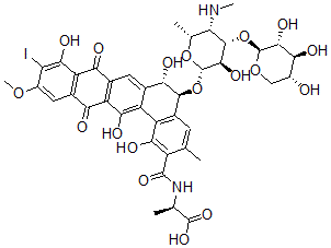 CAS#: 153619-28-4， 10-Iodopradimicin A
