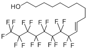 structure of CAS# 15364-19-9, 12,12,13,13,14,14,15,15,16,16,17,17,18,18,19,19,19-Heptadecafluoro-10-Nonadecen-1-Ol;12,12,13,13,14,14,15,15,16,16,17,17,18,18,19,19,19-Heptadecafluoro-10-Nonadecen-1-Ol;11-(PERFLUORO-N-OCTYL)UNDEC-10-EN-1-OL, 97% MIN.;11-(PERFLUORO-N-OCTYL)UNDEC-10-EN-1-OL