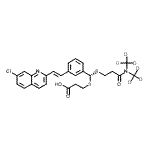CAS#: 153698-86-3， 3-{[(R)-[(3-{Bis[(<Sup>2</Sup>H<Sub>3</Sub>)Methyl]Amino}-3-Oxopropyl)Sulfanyl]{3-[(E)-2-(7-Chloro-2-Quinolinyl)Vinyl]Phenyl}Methyl]Sulfanyl}Propanoic Acid